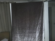 laura ashley loretta pale truffle pair of curtains, 64 ins wide x 90 ins long