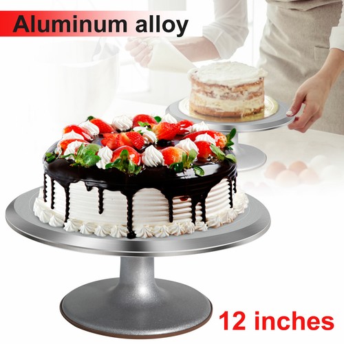 Cake turntable aluminium - 12'',