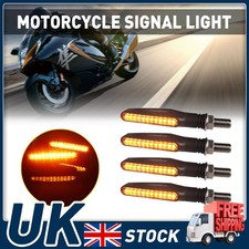 4x 12 LED MINI ARROW Motorbike Motorcycle Signal Indicators Amber Light Bulbs