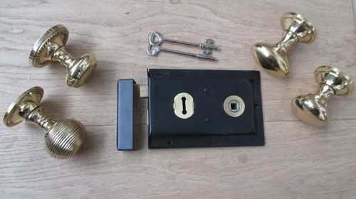 Rim door lock knob - lock, &