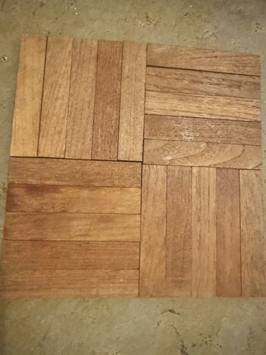 Teak parquet flooring - parquet,