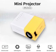 Mini Portable YG300 Multimedia Projector Full HD 1080P Home Theater UK