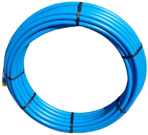 63mm blue mdpe pipe alkathene - blue,