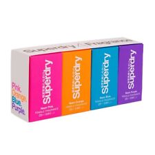 Superdry Female Cologne Set 4 x 25ml - Neon Pink, Orange, Blue & Purple Perfume