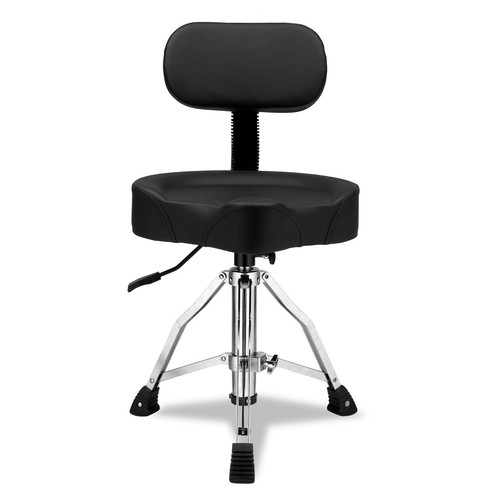 Drum throne with - drum, backrest