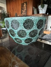 Very Rare Vintage 1970s Rorstrand Sweden Trio Pattern Large Conical Bowl