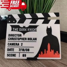 Dark Knight Movie Clapper Board  3D Printed Batman Film Display Prop 22cm