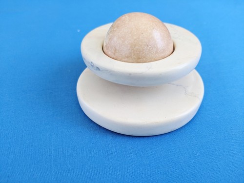 Hand carved natural soapstone - natural,