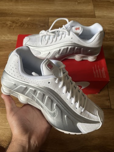 Nike shox white metallic - nike, r4