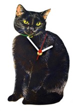 Black Cat Clock - Black Cats -