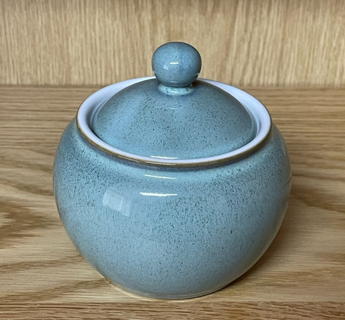 Denby regency green sugar bowl - green,
