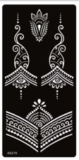 India Henna Stencils Temporary Tattoo Hand Template Body Art Lace Stencil