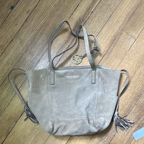 Michael kors beige suede tote - kors,