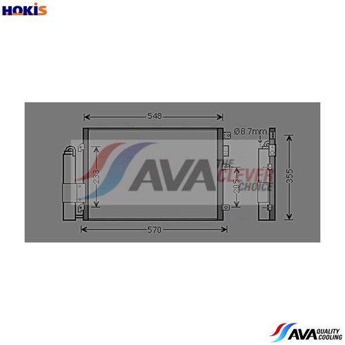 Condenser air conditioning - condenser,