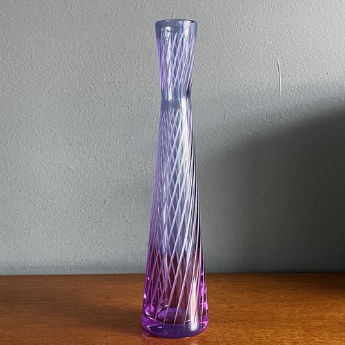Purple engraved crystal glass - engraved,