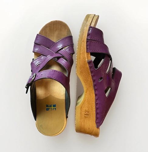 Swedish hasbeens purple patent - hasbeens,