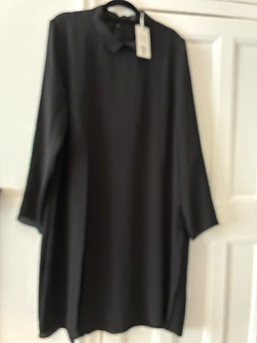 Cos black dress with - cos,