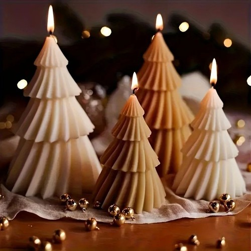 Christmas tree silicone candle - tree,