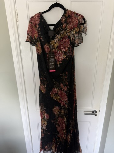 Ann harvey black pink silk - pink,