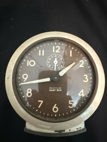 Westclox metal alarm clock - metal,