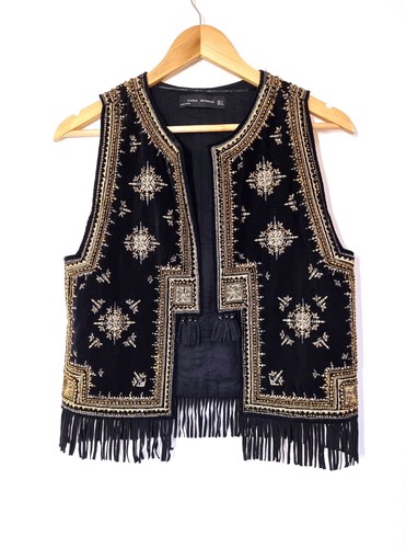 Zara waistcoat size black - zara,