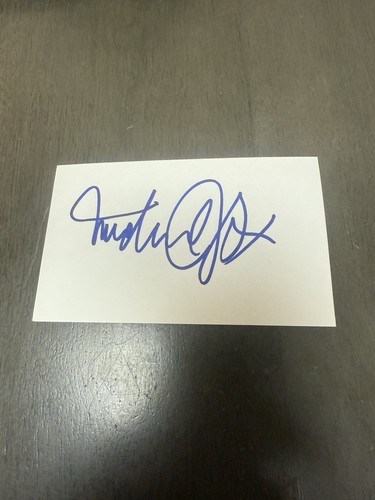 Michael fox signed 3x5 index - 3x5,