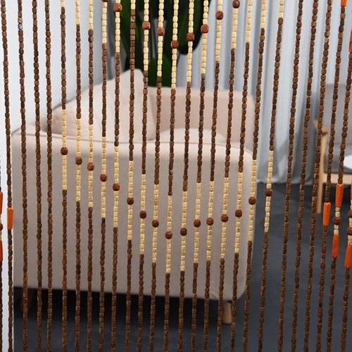 Natural wooden beaded - natural,