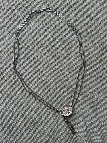 Chanel flower silver - flower, belt