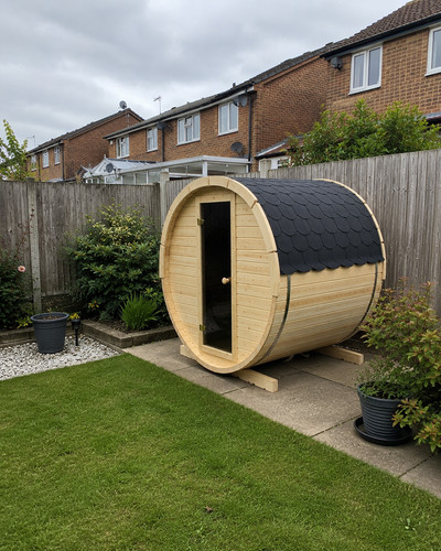 Luxury outdoor barrel sauna - barrel,