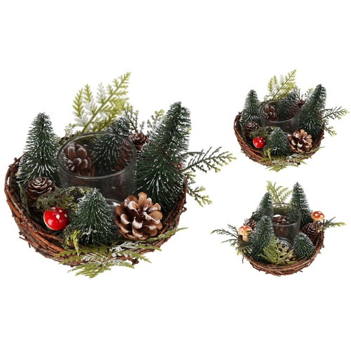 Christmas tree tealight - tree, candle