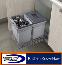 Double Pull Out Bin 30 Litre