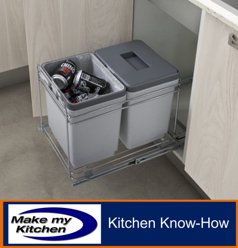 Double pull out bin litre - pull,