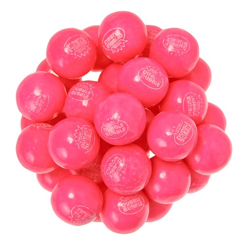 Pink lemonade gumballs 1in - gumballs, ~