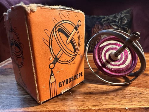 Vintage gyroscope toy with - gyroscope,