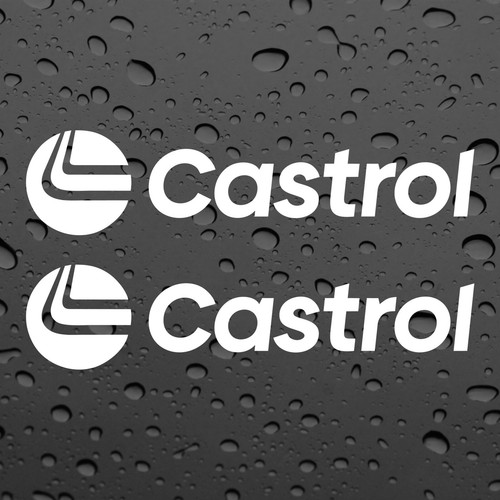Castrol white graphics - castrol,