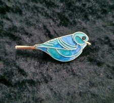 Vintage Style Enamel Bird