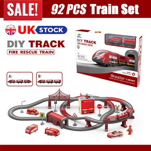 92pcs train electric rail - 92pcs,