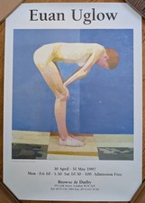 Euan Uglow vintage art exhibition poster featuring "Ali, 1995-1997"