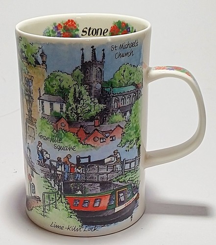 Dunoon stone mug bone - bone, china
