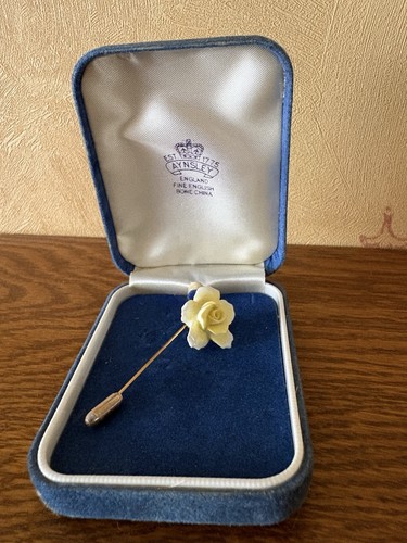 Aynsley bone china pin brooch - aynsley,
