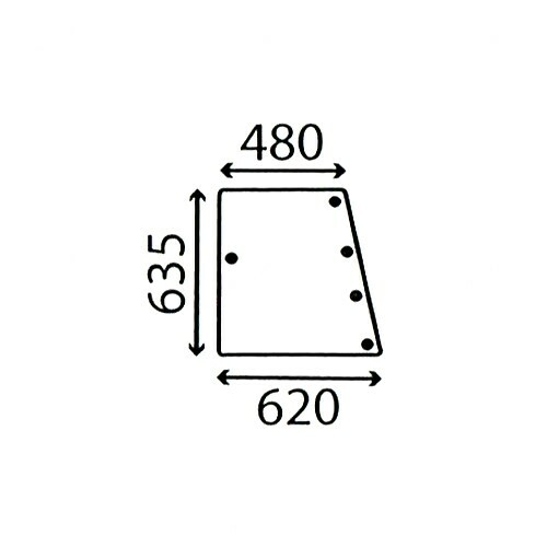 Side window glass for - window, case