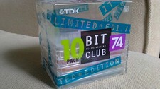 5 Minidisc TDK Bit Club Barcode MD 74 min
