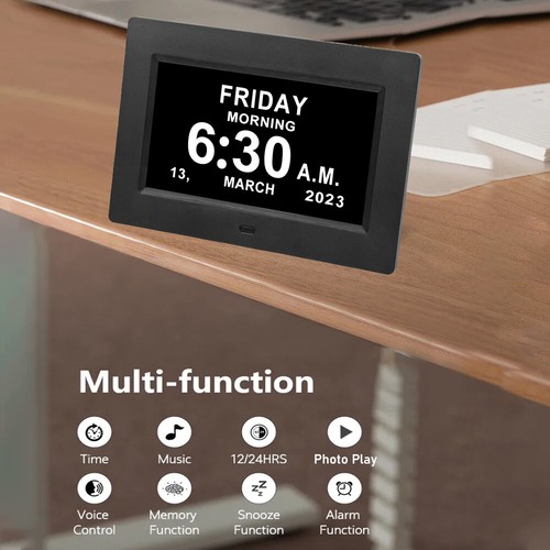 Digital calendar day - day, clock