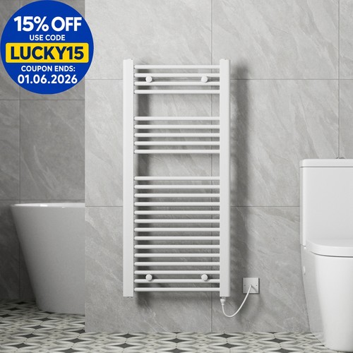 Bathroom white electric ladder - electric,