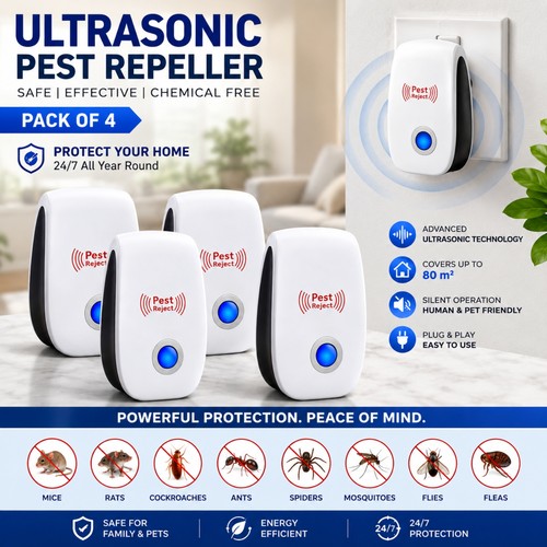 4pack electric ultrasonic pest - 4pack,