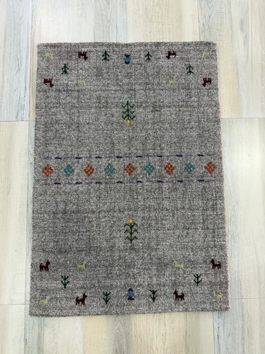 Handmade gabbeh wool rug - gabbeh,