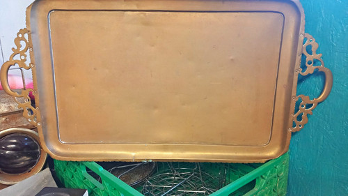 Brass metal rectangular - brass,