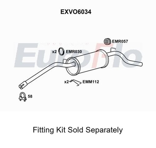Rear muffler silencer insert - silencer,