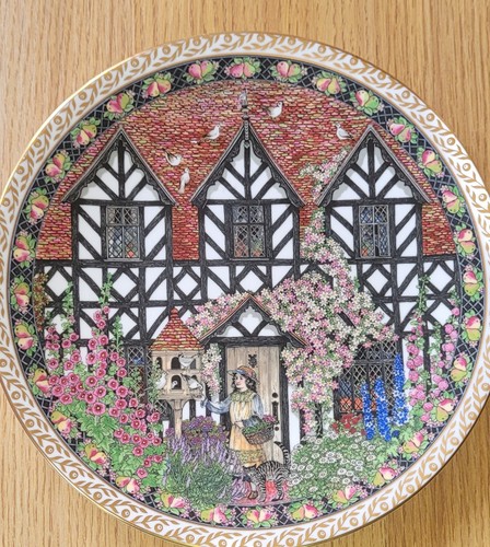 Country cottages plate - country,