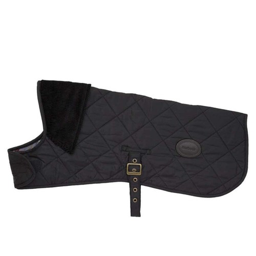 Barbour quilted dog coat - dog, black